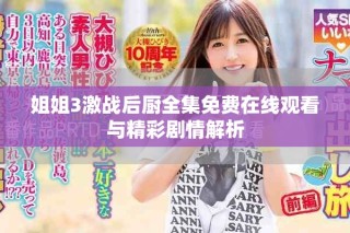 姐姐3激戰(zhàn)后廚全集免費(fèi)在線觀看與精彩劇情解析