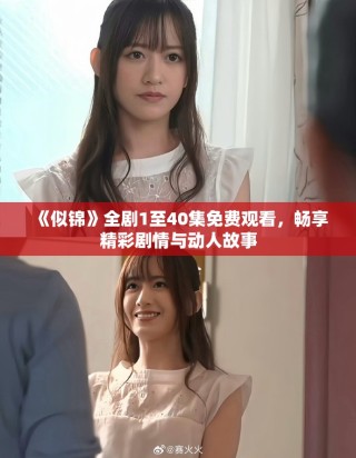 《似錦》全劇1至40集免費觀看，暢享精彩劇情與動人故事