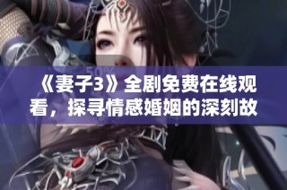 《妻子3》全劇免費在線觀看，探尋情感婚姻的深刻故事與挑戰