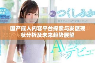 國(guó)產(chǎn)成人內(nèi)容平臺(tái)探索與發(fā)展現(xiàn)狀分析及未來(lái)趨勢(shì)展望