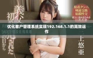 優化客戶管理系統實現192.168.1.1的高效運作