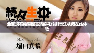 免費(fèi)觀看完整版高清麻花傳劇音樂視頻在線體驗