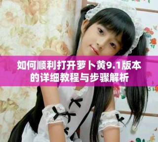 如何順利打開蘿卜黃9.1版本的詳細(xì)教程與步驟解析