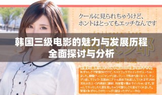 韓國三級電影的魅力與發展歷程全面探討與分析