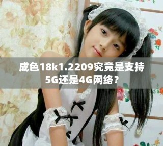 成色18k1.2209究竟是支持5G還是4G網絡？