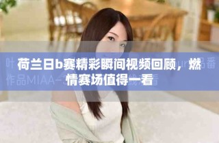 荷蘭日b賽精彩瞬間視頻回顧，燃情賽場值得一看