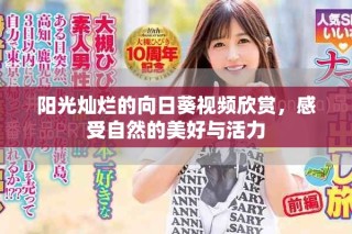 陽光燦爛的向日葵視頻欣賞，感受自然的美好與活力