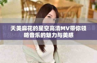天美麻花的星空高清MV帶你領略音樂的魅力與美感