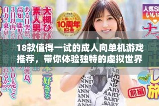 18款值得一試的成人向單機(jī)游戲推薦，帶你體驗獨特的虛擬世界