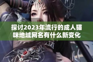 探討2023年流行的成人貓咪地域網名有什么新變化