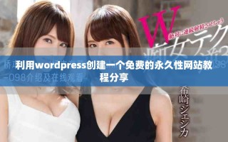 利用wordpress創建一個免費的永久性網站教程分享