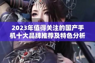 2023年值得關注的國產手機十大品牌推薦及特色分析