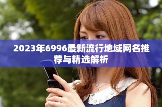 2023年6996最新流行地域網(wǎng)名推薦與精選解析