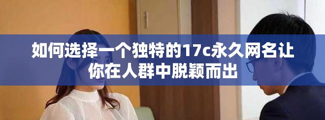 如何選擇一個(gè)獨(dú)特的17c永久網(wǎng)名讓你在人群中脫穎而出