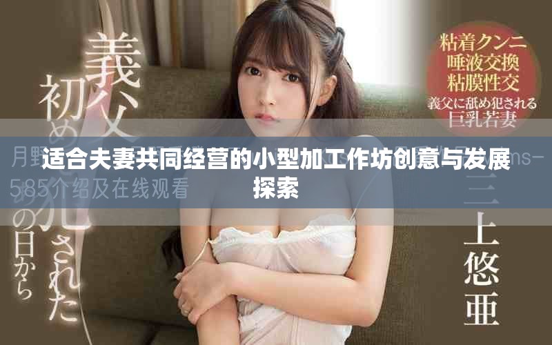 適合夫妻共同經營的小型加工作坊創意與發展探索