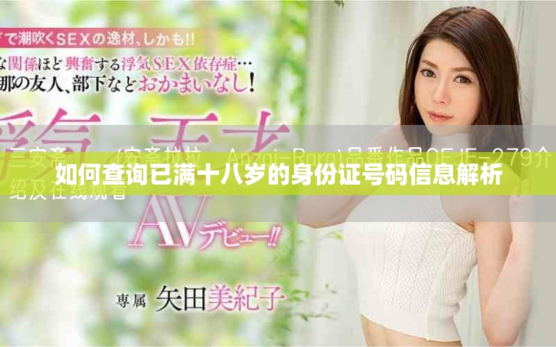 如何查詢已滿十八歲的身份證號碼信息解析