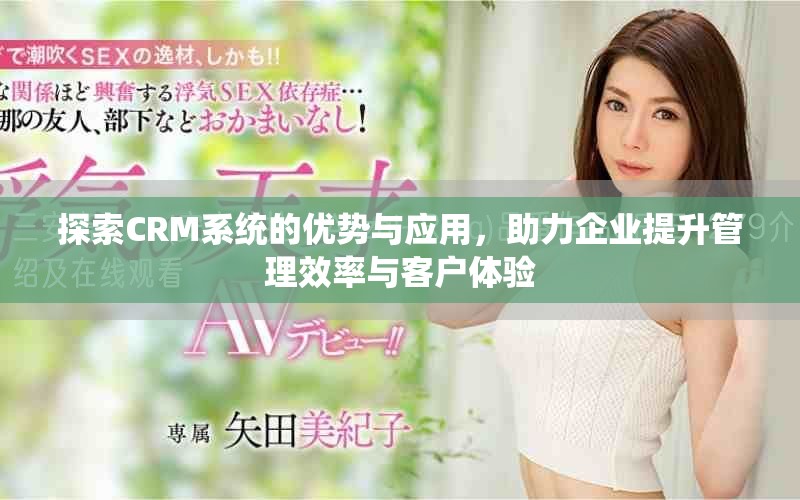 探索CRM系統(tǒng)的優(yōu)勢與應(yīng)用，助力企業(yè)提升管理效率與客戶體驗(yàn)