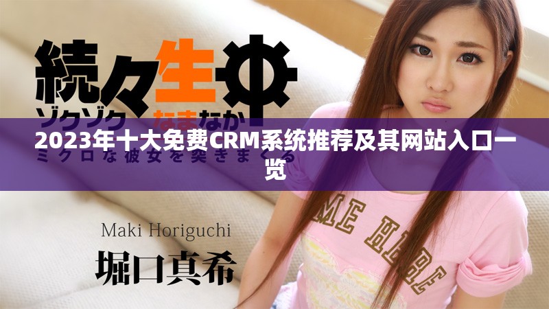 2023年十大免費CRM系統推薦及其網站入口一覽