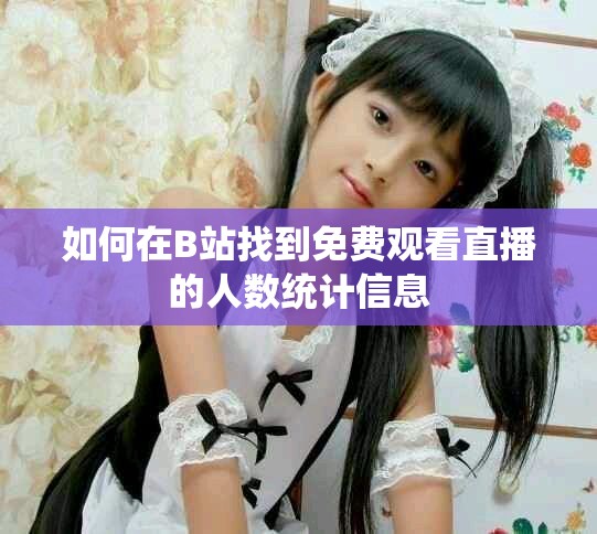 如何在B站找到免費(fèi)觀看直播的人數(shù)統(tǒng)計(jì)信息