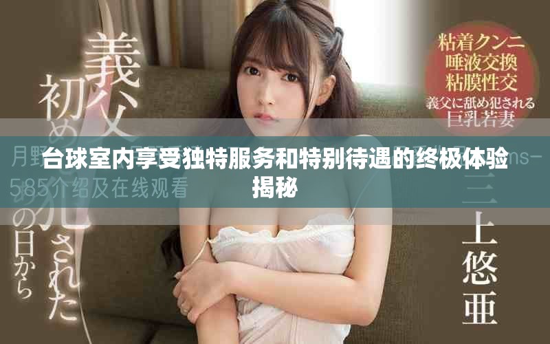 臺球室內享受獨特服務和特別待遇的終極體驗揭秘