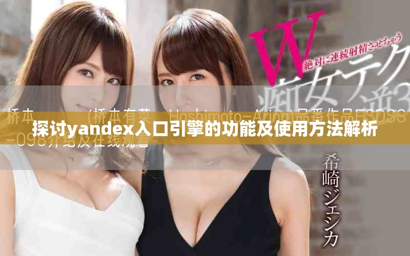 探討yandex入口引擎的功能及使用方法解析