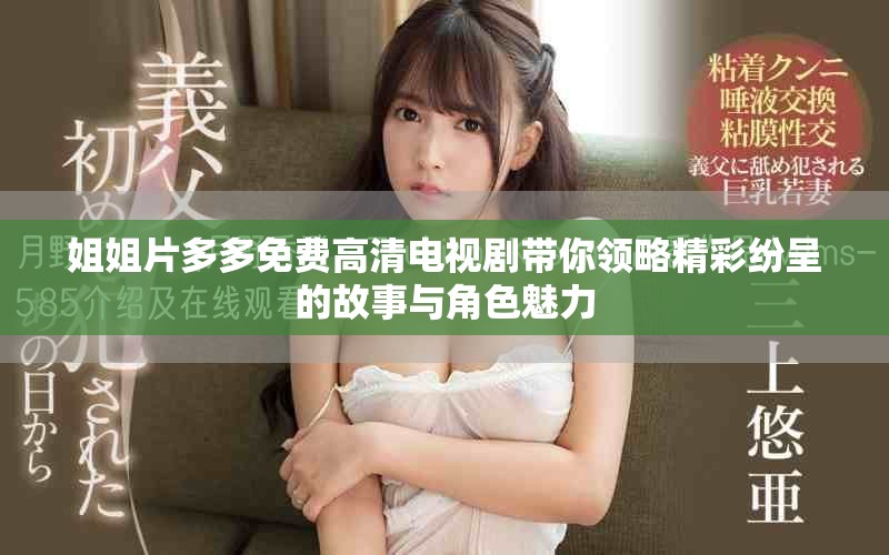姐姐片多多免費高清電視劇帶你領略精彩紛呈的故事與角色魅力