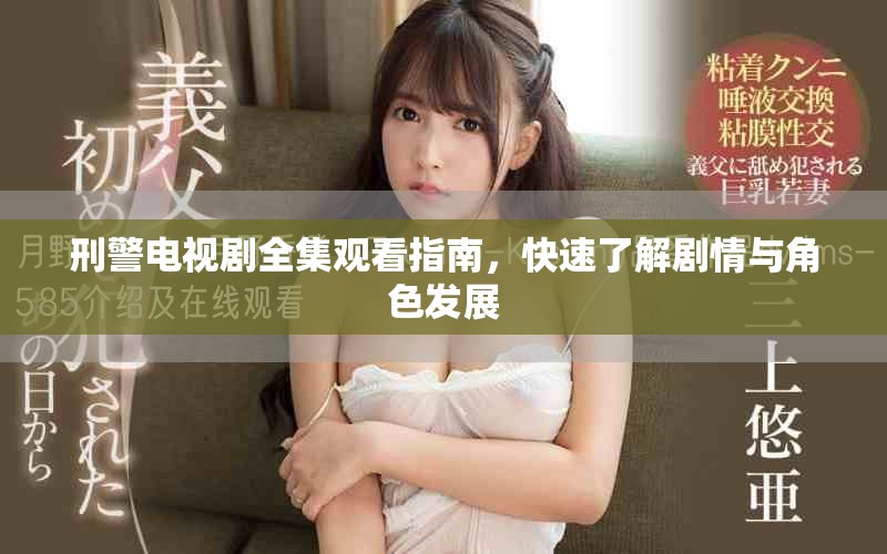 刑警電視劇全集觀看指南，快速了解劇情與角色發展
