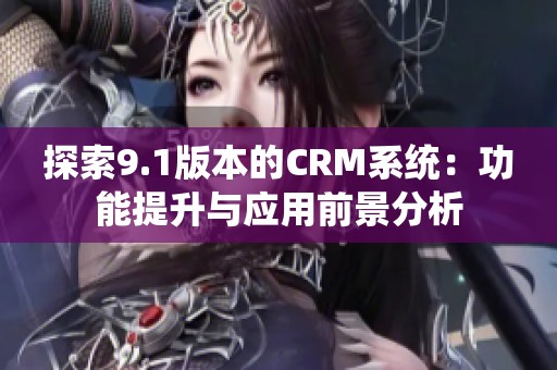 探索9.1版本的CRM系統(tǒng)：功能提升與應(yīng)用前景分析