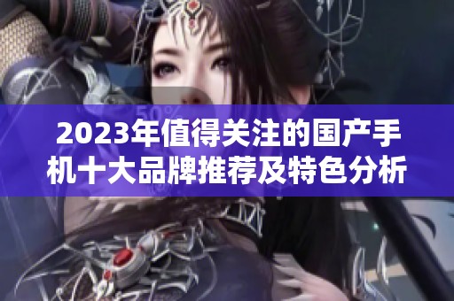 2023年值得關注的國產手機十大品牌推薦及特色分析