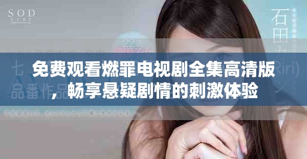 免費觀看燃罪電視劇全集高清版，暢享懸疑劇情的刺激體驗
