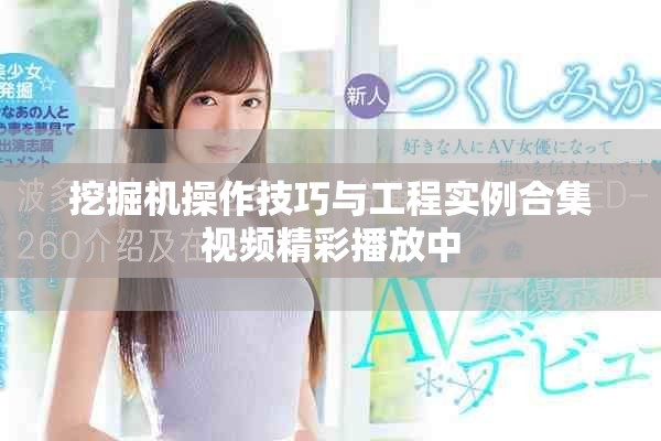 挖掘機操作技巧與工程實例合集視頻精彩播放中